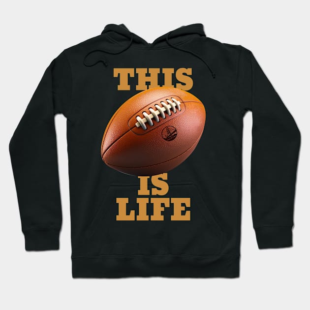 Football is Life design Hoodie by oPe-Tees